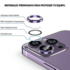 Vidrios Protectores Aluminio Camara Para iPhone 14 Pro / Max 5
