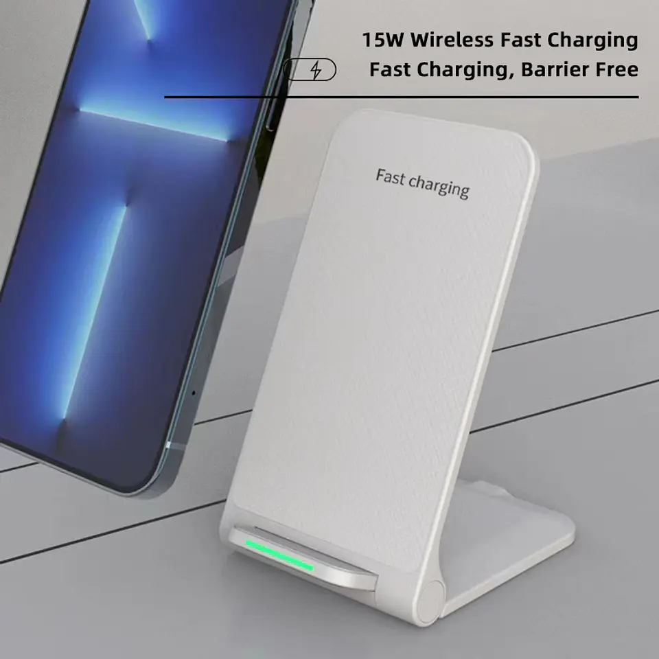 Cargador Inalámbrico Carga Rápida Compatible con iPhone / Samsung 4