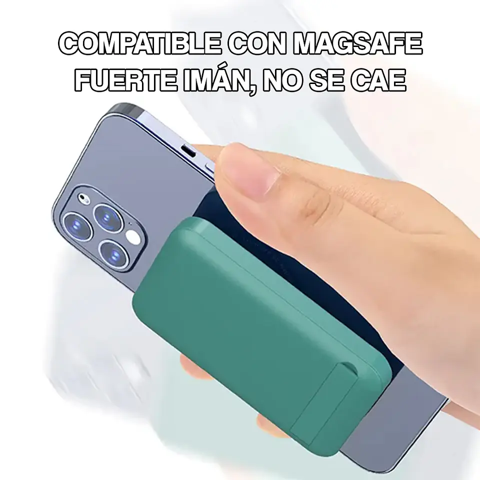 Cargador Portatil Bateria Powerbank Magnética Para iPhone 10.000mah 10
