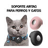 Funda Para Airtag De Collar Silicona Mascota Gato Perro
