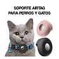 Funda Para Airtag De Collar Silicona Mascota Gato Perro - Miniatura 2