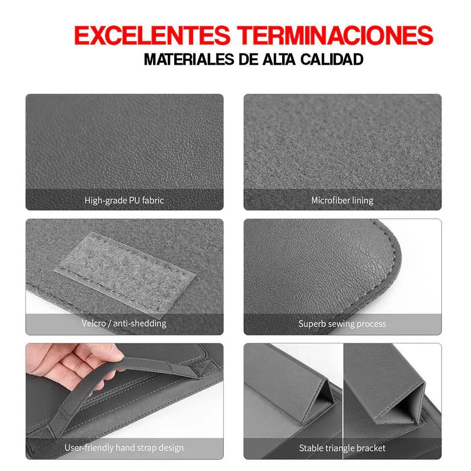 Funda De Cuero / Estación De Trabajo Para Macbook Air / Pro 5