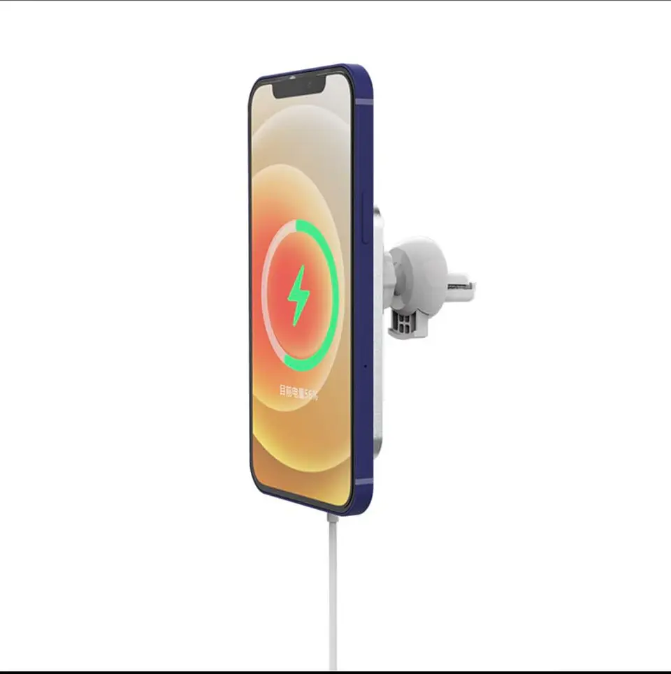 Cargador y Soporte Inalambrico Para iPhone Magnético Para Auto Compatible Magsafe 8