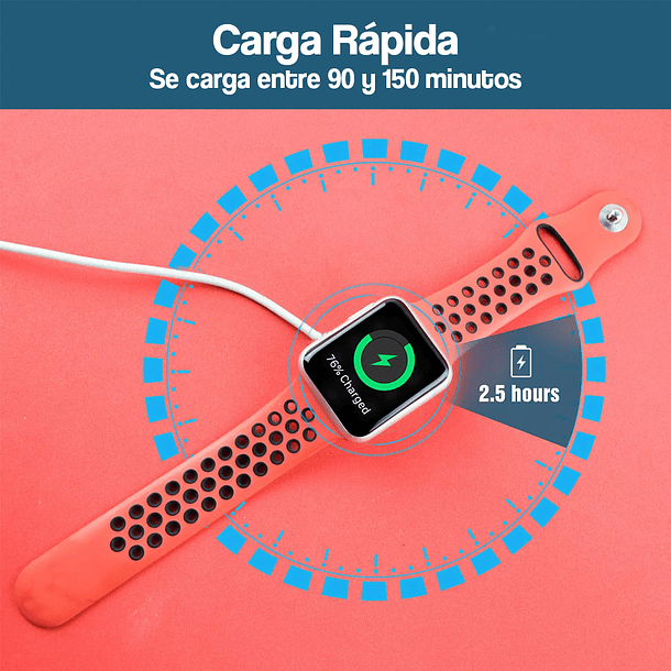 Cargador Compatible con Apple Watch Carga Rápida Tipo C 3