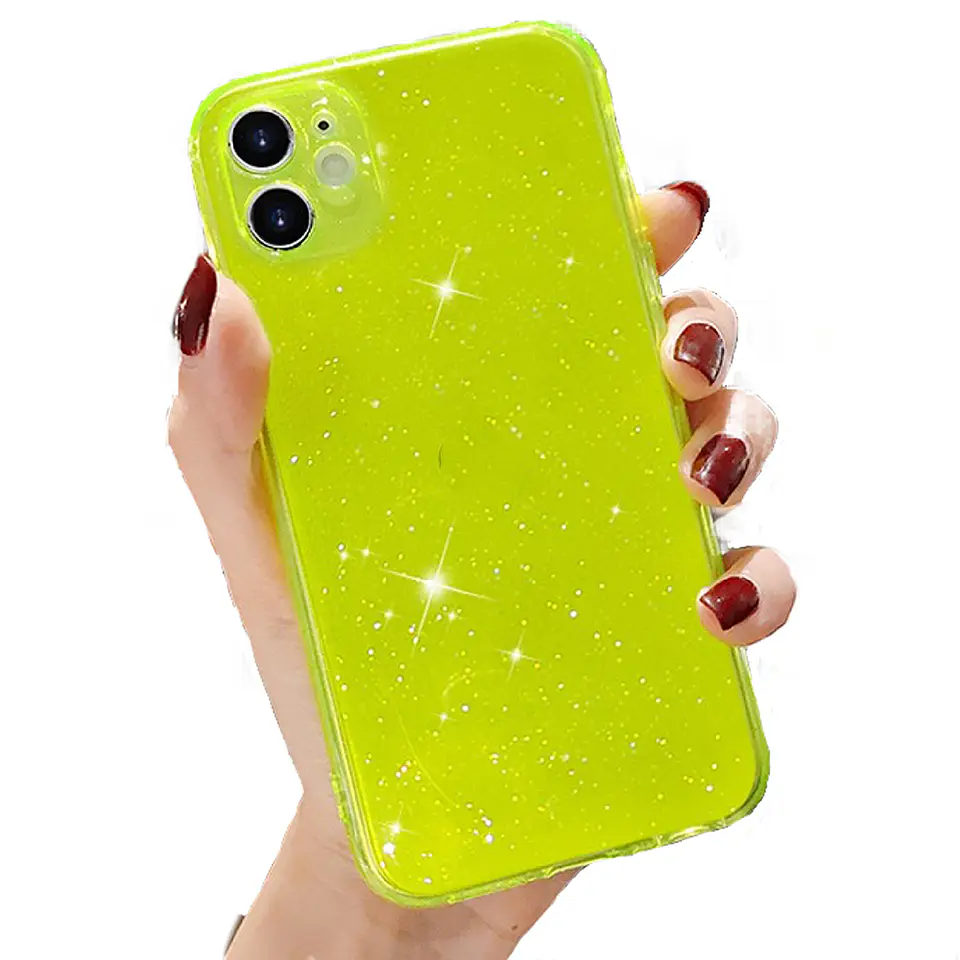 Carcasa para iPhone XR Colores Candy Con Brillo Silicona  2