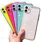 Carcasa para iPhone 11 / 12 / 13 / 14 Colores Candy Con Brillo Silicona - Miniatura 1