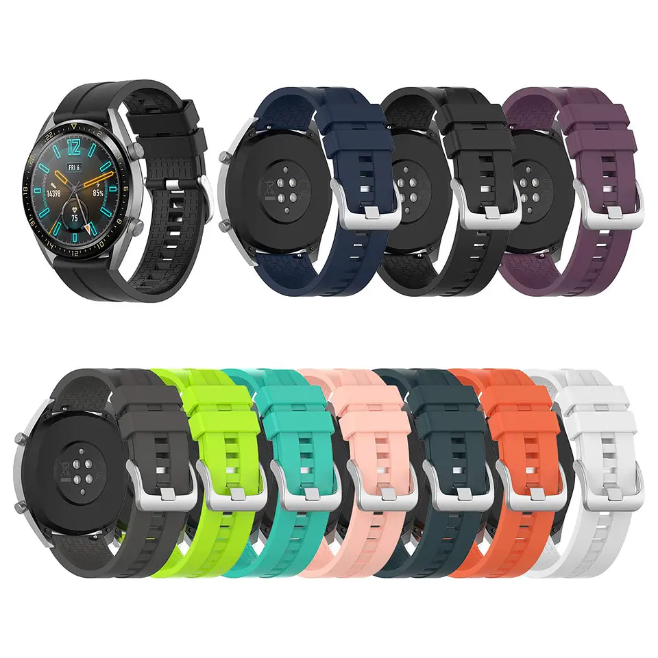 Correa Silicona Para Huawei Watch Gt2 Gt3 Xiaomi Mi Watch 22mm 1