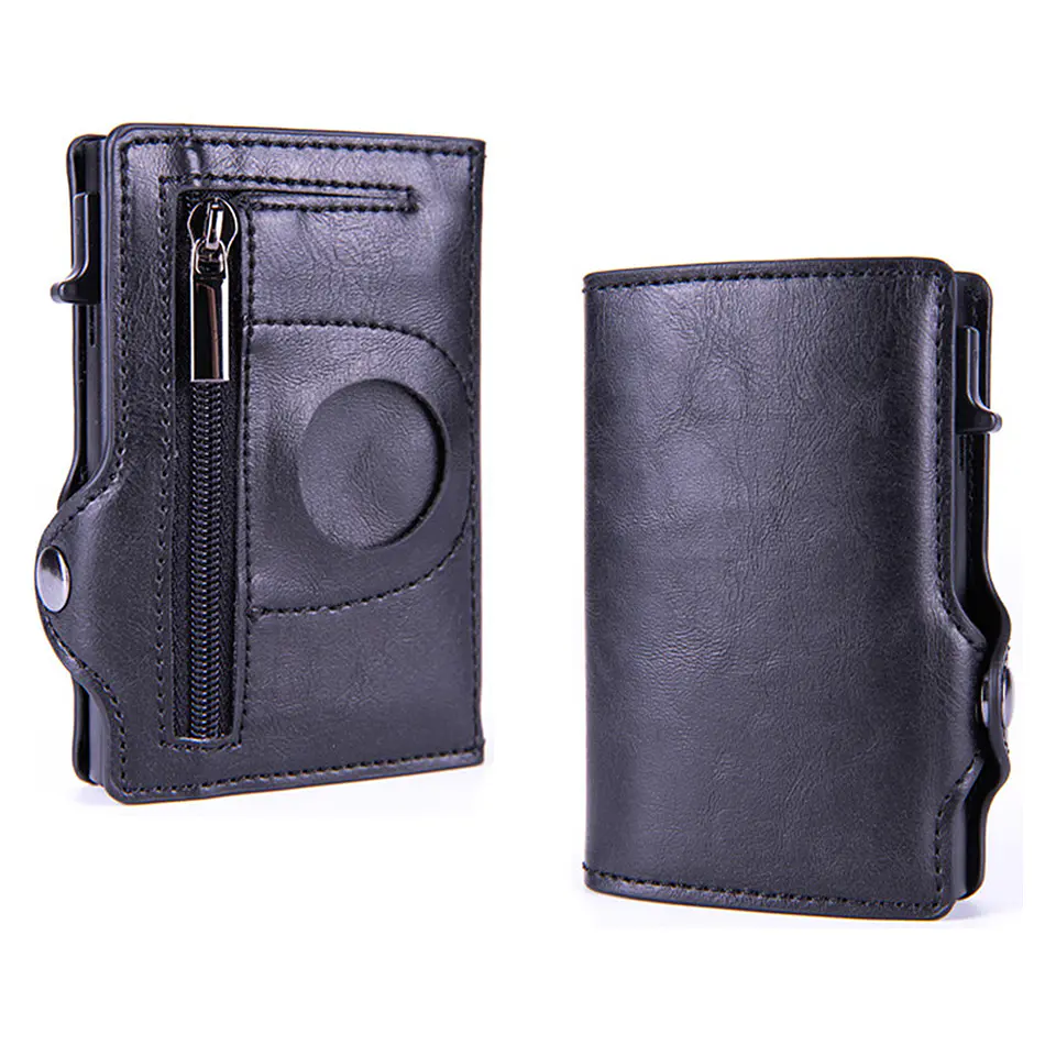 Billetera Y Tarjetero Cuero - Compatible Con Airtag Rfid 8