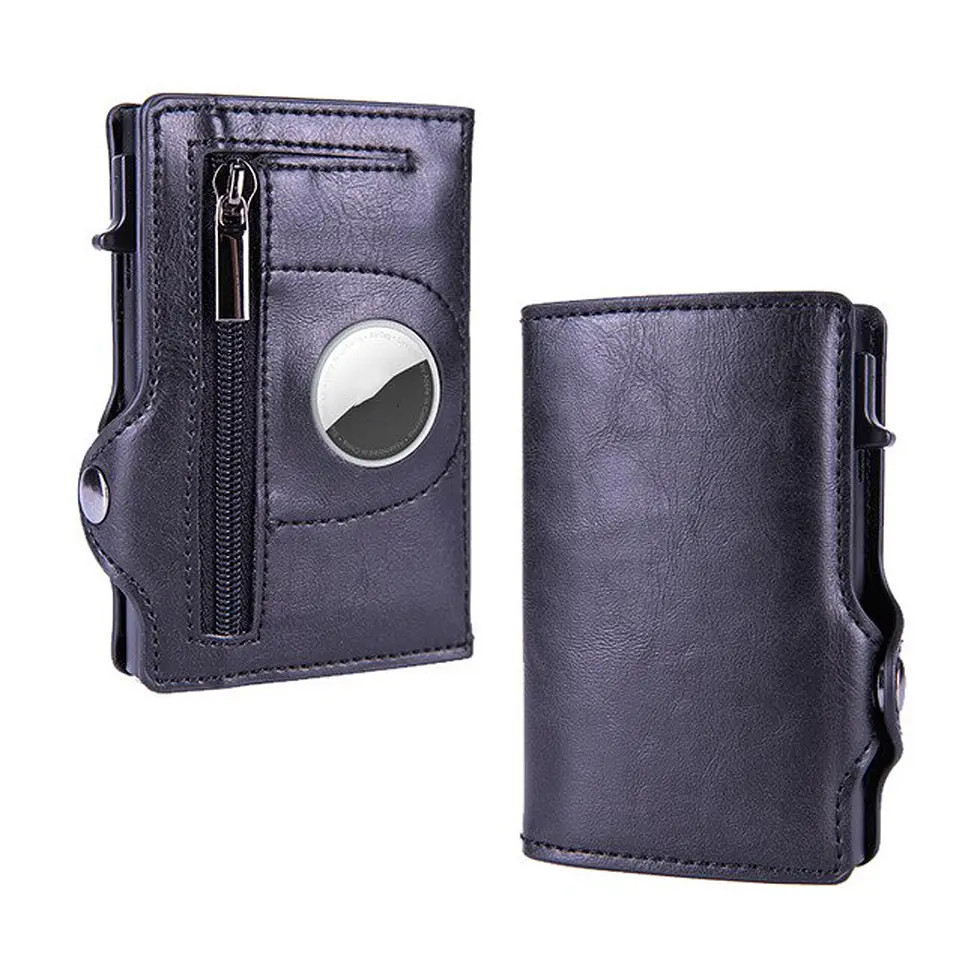 Billetera Y Tarjetero Cuero - Compatible Con Airtag Rfid 3