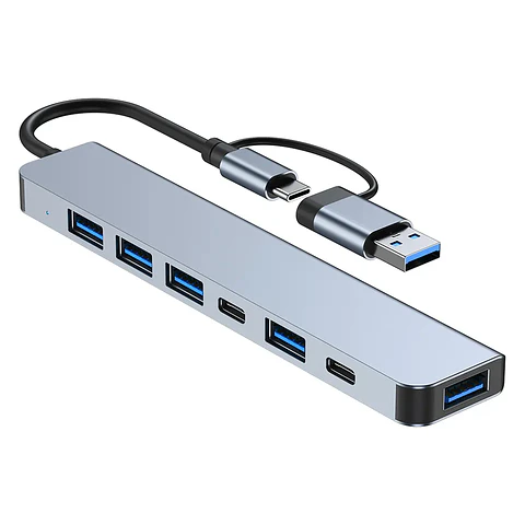 Hub Adaptador Usb Tipo C 7 En 1 Para Macbook iPad Notebook