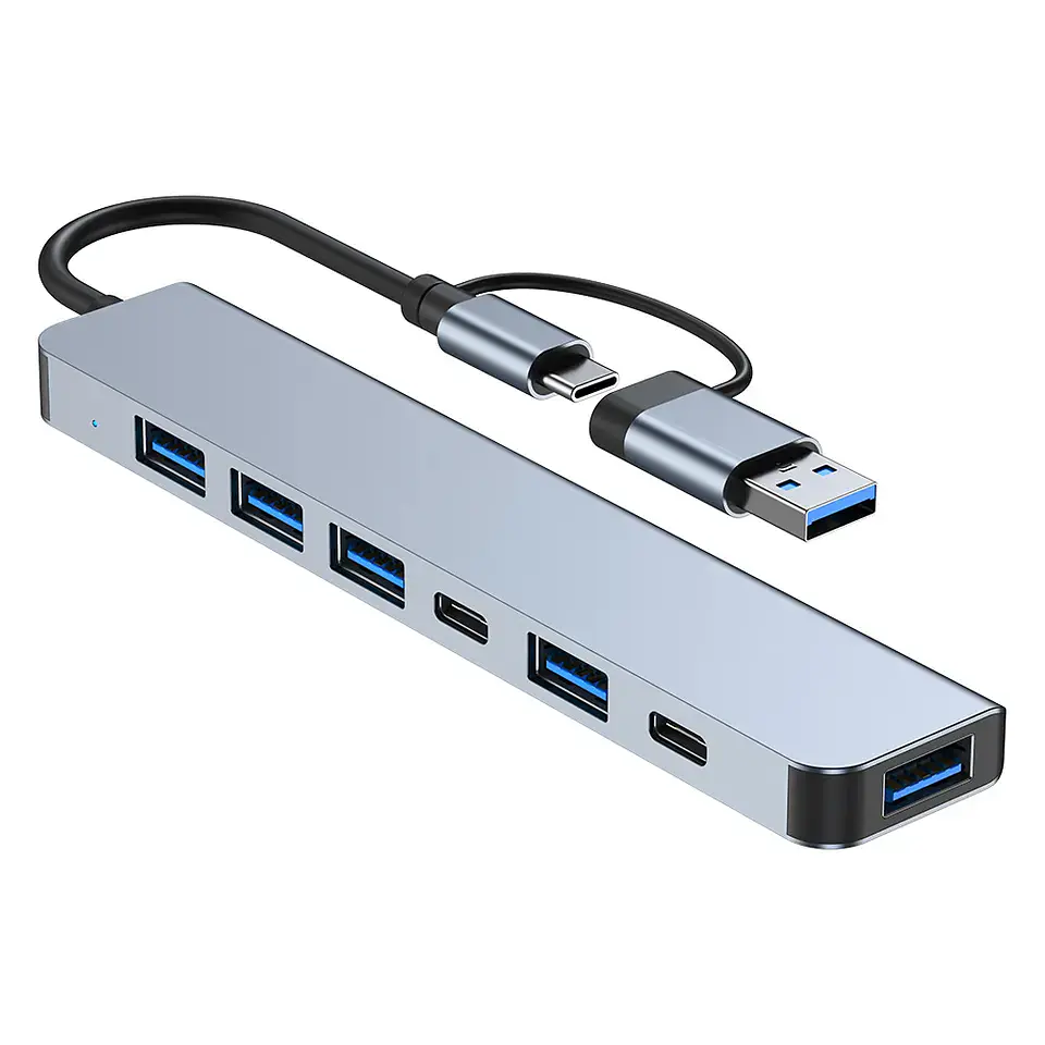 Hub Adaptador Usb Tipo C 7 En 1 Para Macbook iPad Notebook 1