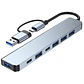 Hub Adaptador Usb Tipo C 7 En 1 Para Macbook iPad Notebook - Miniatura 3