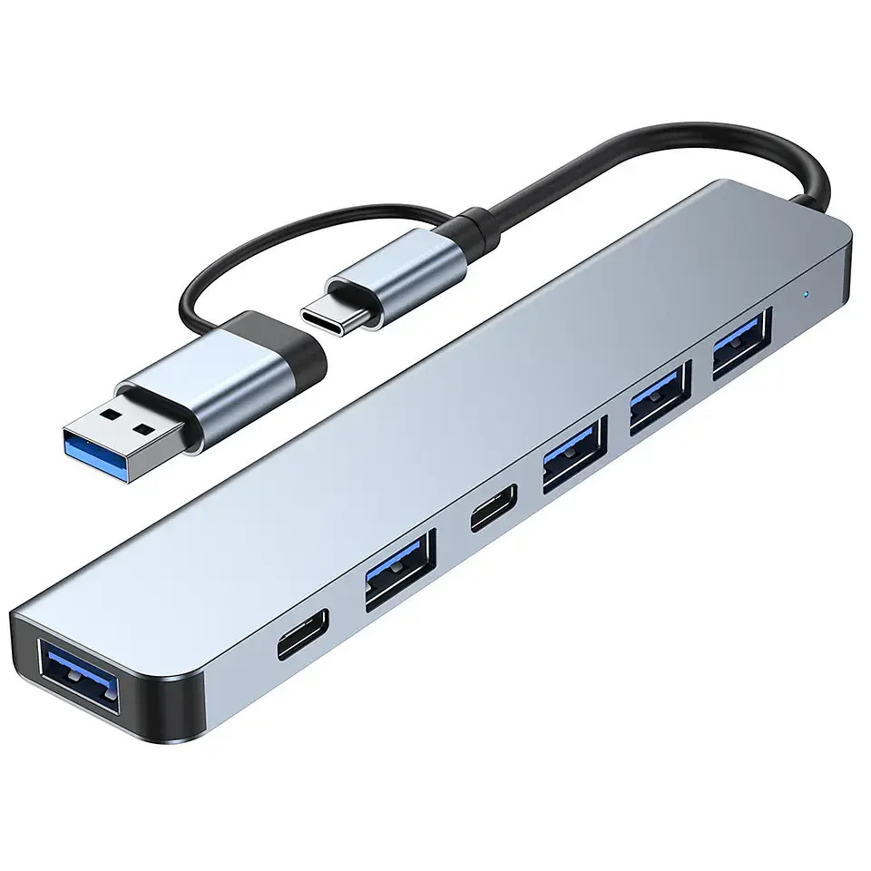Hub Adaptador Usb Tipo C 7 En 1 Para Macbook iPad Notebook 3