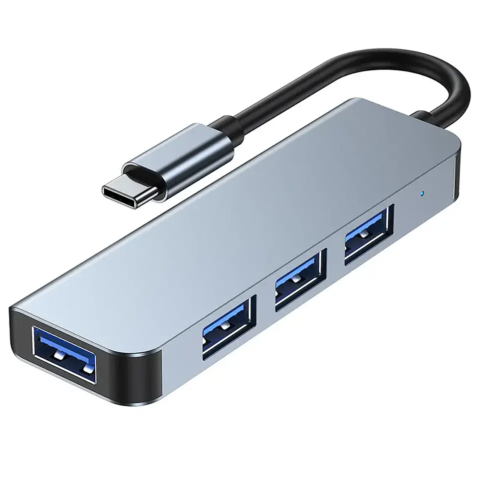 Adaptador Extensor Hub Usb 3.0 Tipo C 4 En 1 Para Macbook 1
