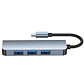 Adaptador Extensor Hub Usb 3.0 Tipo C 4 En 1 Para Macbook - Miniatura 4