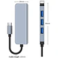 Adaptador Extensor Hub Usb 3.0 Tipo C 4 En 1 Para Macbook - Miniatura 5