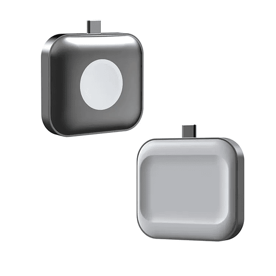 Cargador Portatil Tipo C 2 En 1 Para Apple Watch Y AirPods