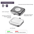 Cargador Portatil Tipo C 2 En 1 Para Apple Watch Y AirPods 3