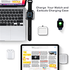 Cargador Portatil Tipo C 2 En 1 Para Apple Watch Y AirPods 6