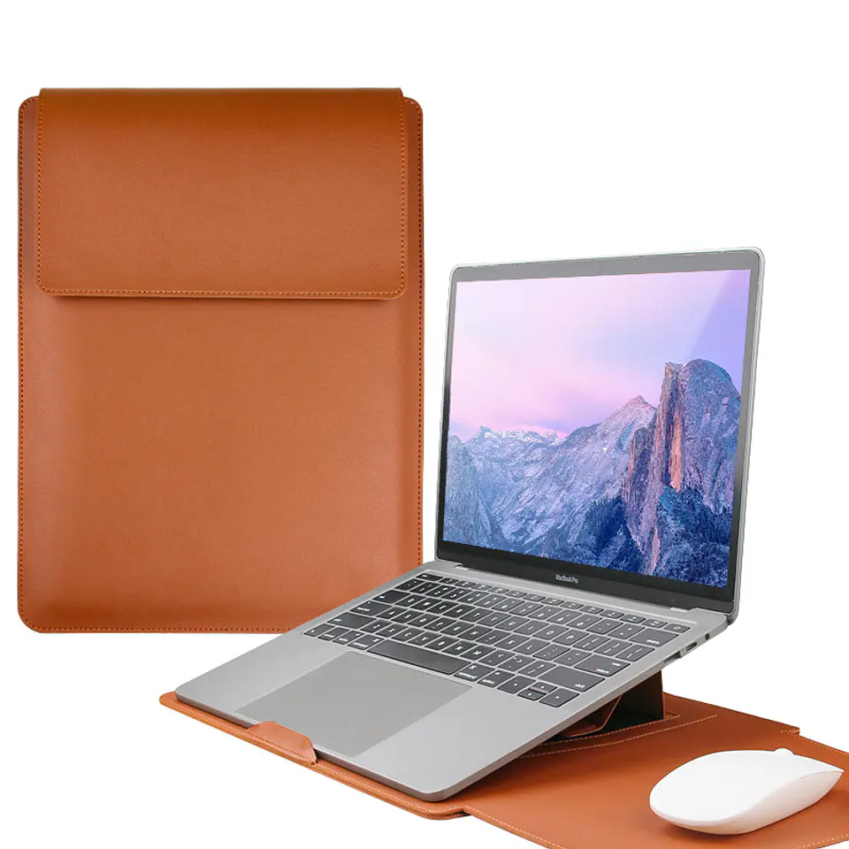 Funda De Cuero / Estación De Trabajo Para Macbook Air / Pro 2