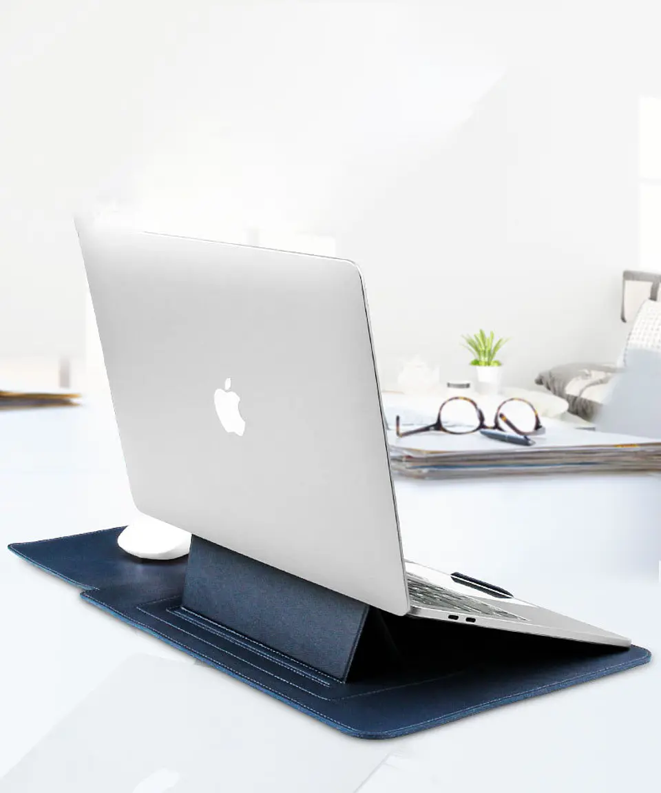 Funda De Cuero / Estación De Trabajo Para Macbook Air / Pro 11