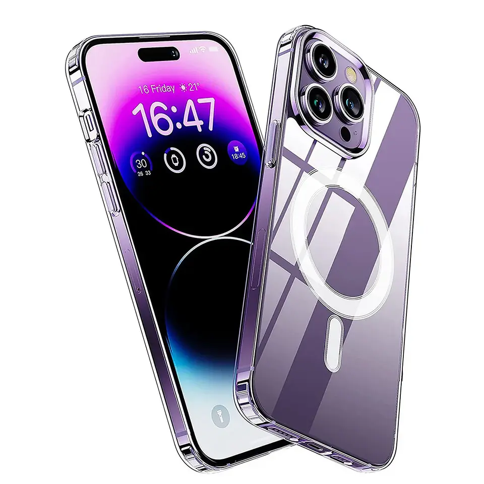 Kit Carcasa Para iPhone 14 Pro Max + Lamina Hidrogel Compatible magsafe 3