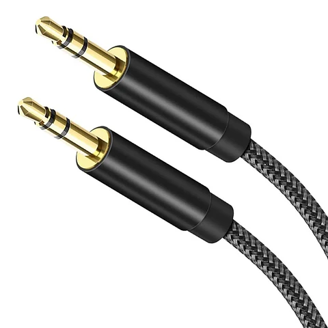 Cable De Audio Auxiliar 3.5mm 2metros Trenzado Reforzado
