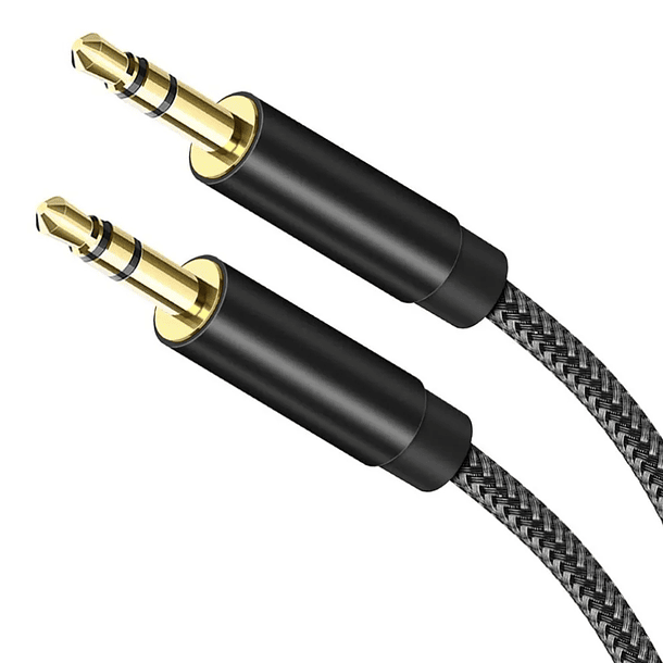 Cable De Audio Auxiliar 3.5mm 2metros Trenzado Reforzado 1