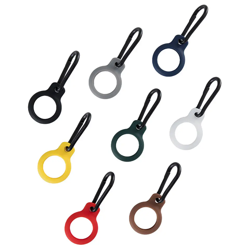 Protector Llavero Tpu Para Airtag Gancho Metálico Colores 1