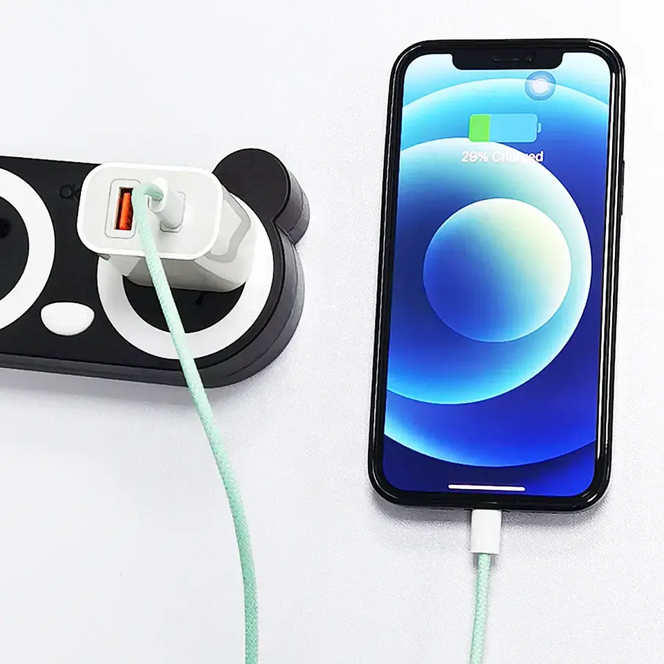 Cable USB C Trenzado Para iPhone / iPad / Android 7