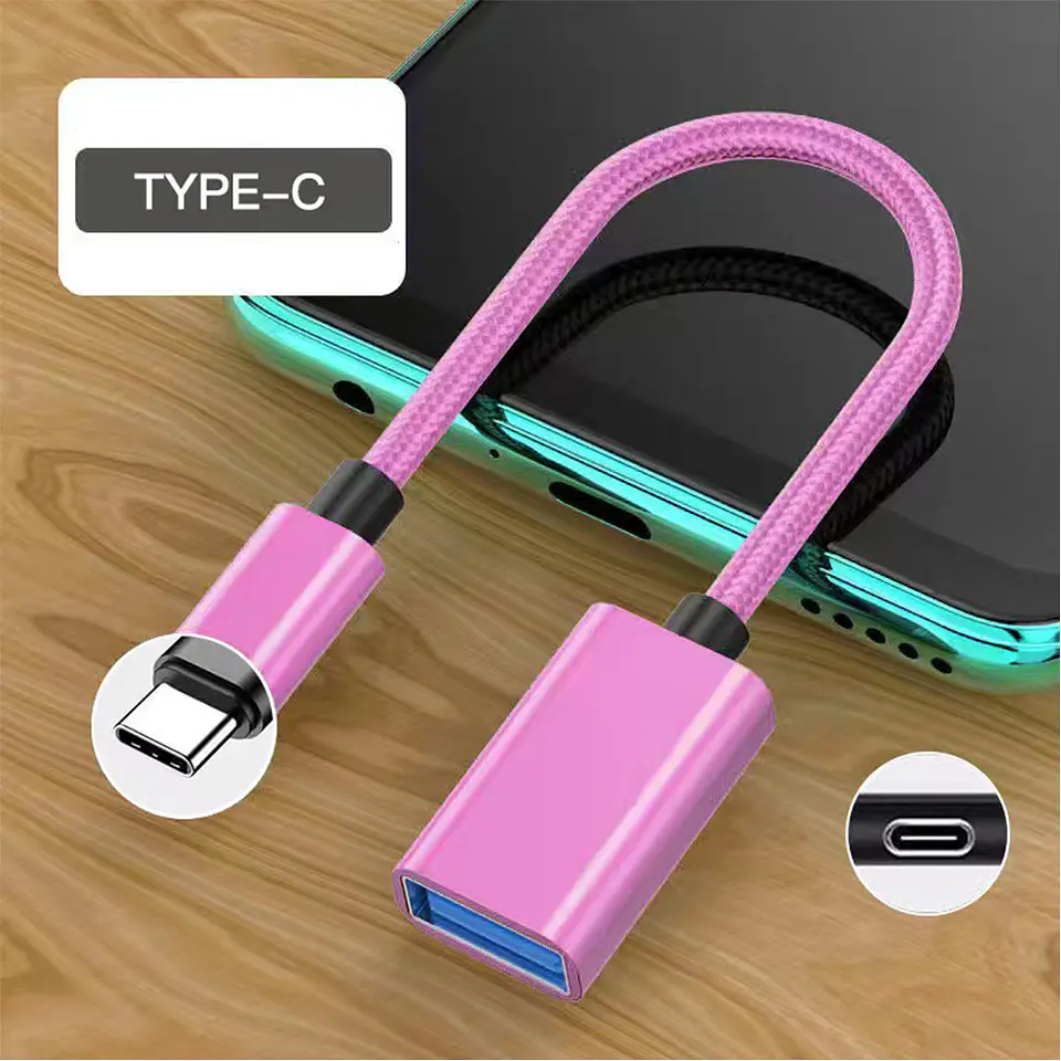 Cable Otg Tipo C Para Macbook Notebook Pendrive Teclado 5