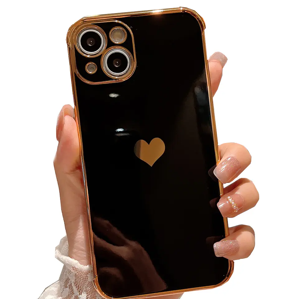 Carcasa para iPhone 11 12 13 14 15 Corazones 17