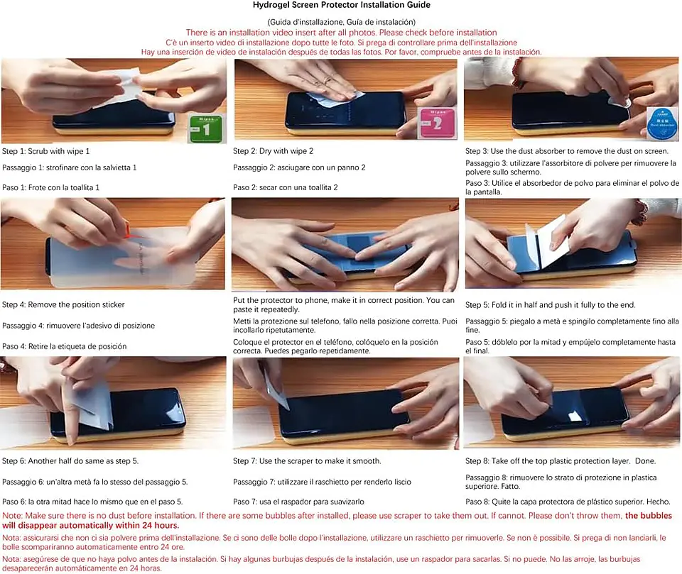 Lamina Anti Espia Hidrogel Samsung Todos los modelos 10