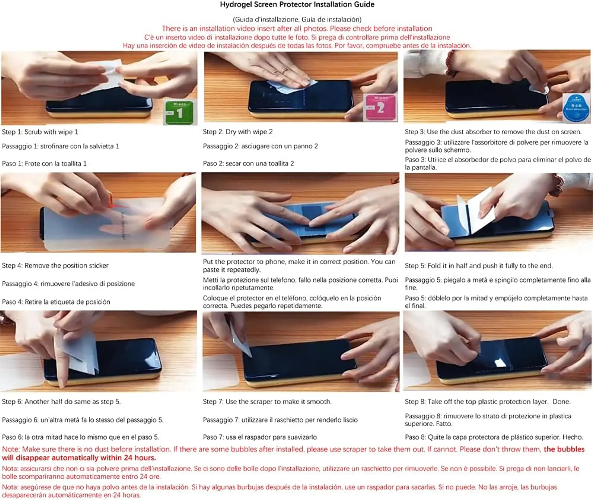 Lamina Anti Espia Hidrogel para iPhone 15 / 15 Pro 9