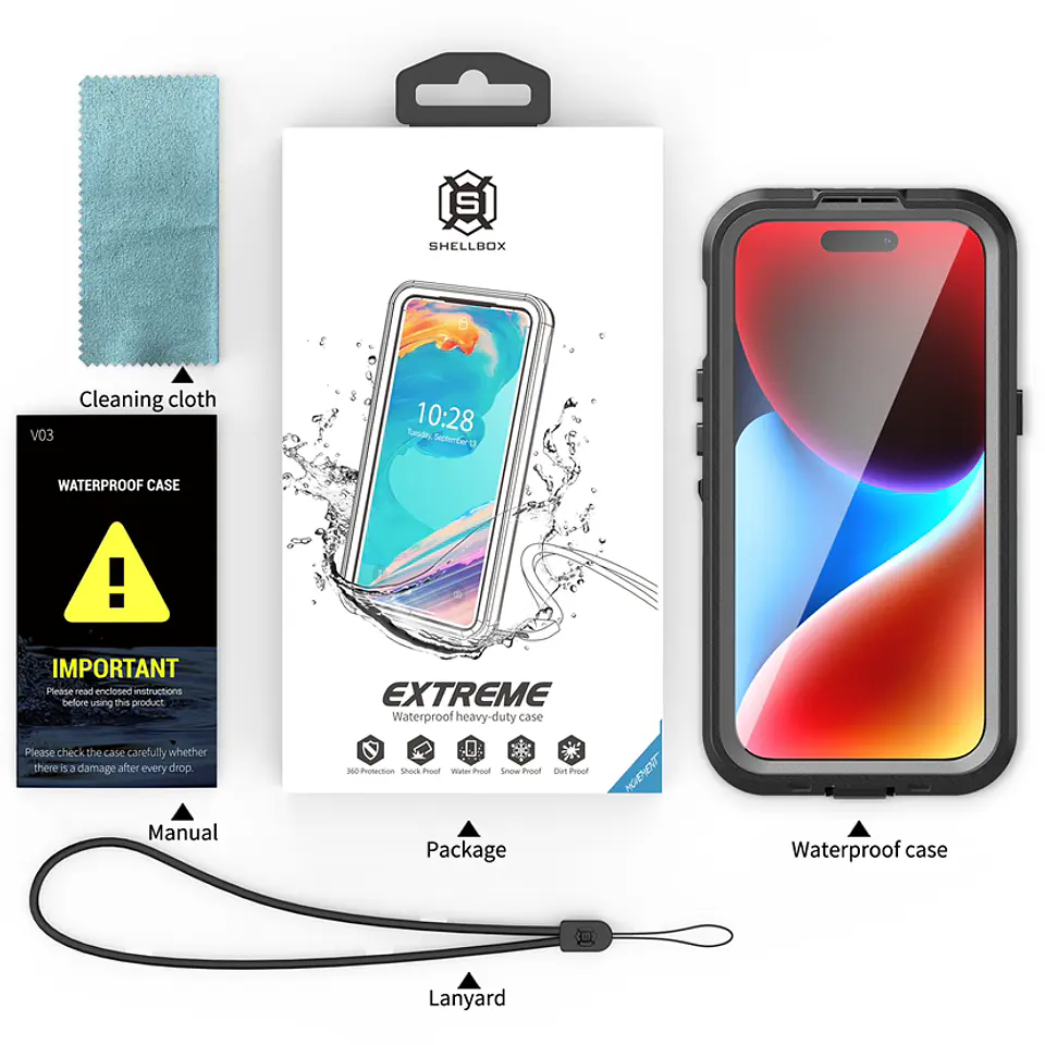 Carcasa Blindada Para iPhone 15 / 15 Pro Waterproof Antigolpes 1