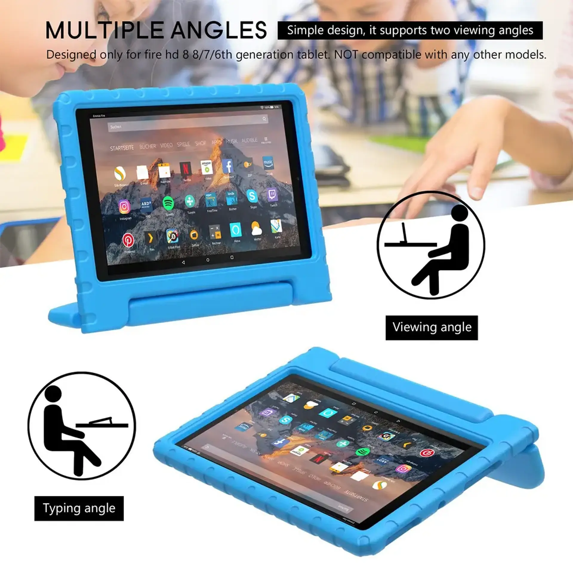 Funda Antigolpes Para iPad 10.2 / 10.9 / 11 Apto Para Niños 5