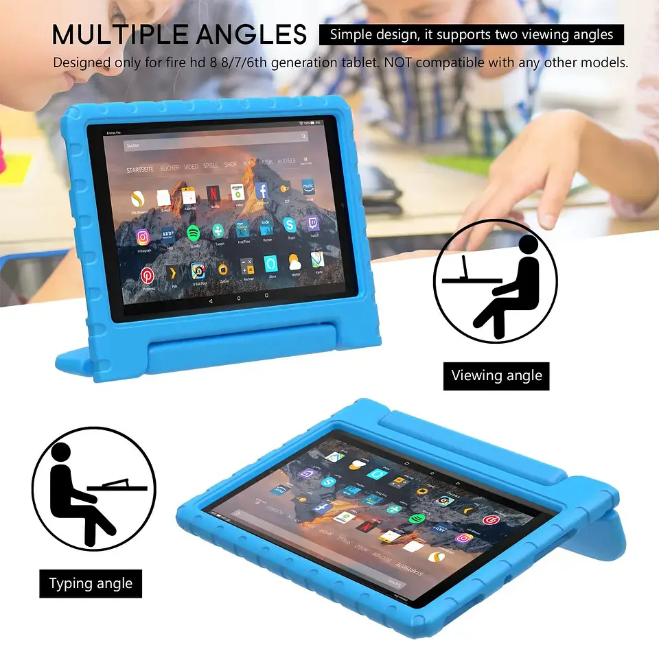 Funda Antigolpes Para iPad 10.2 / 10.9 / 11 Apto Para Niños 5