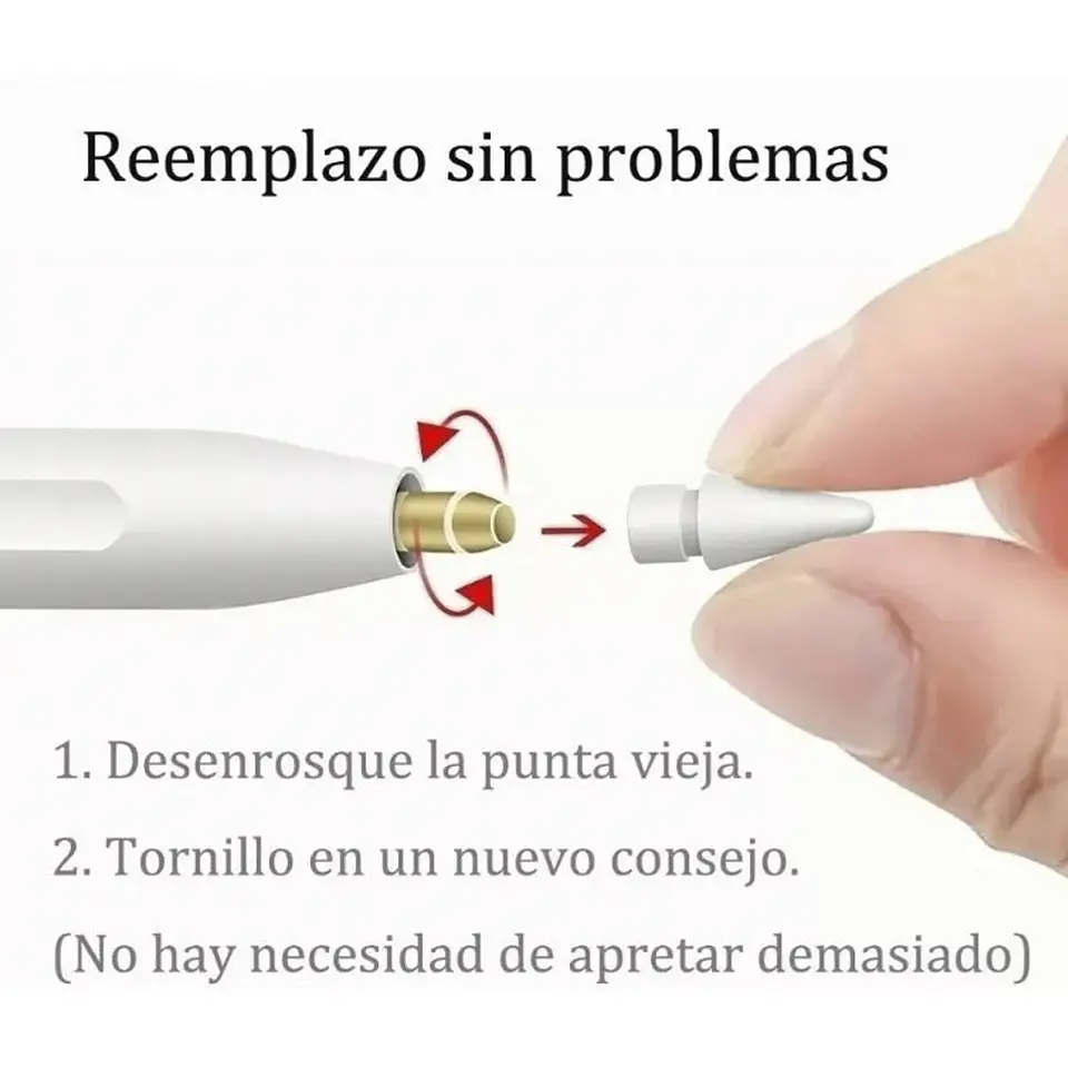 Punta Reemplazo Para Apple Pencil Hb 2b Kit 4 Unidades 3
