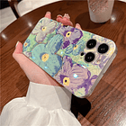 Carcasa para iPhone con Flores 3D 3