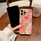Carcasa para iPhone con Flores 3D 6