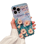 Carcasa para iPhone con Flores 3D 10