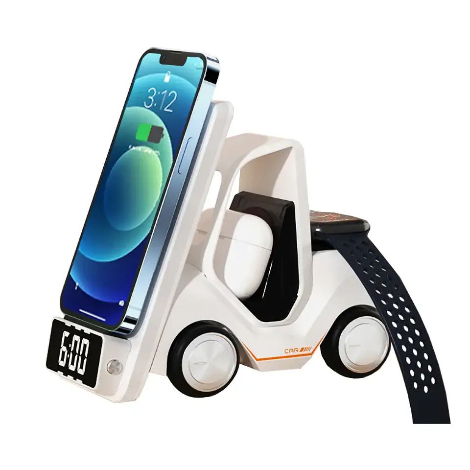 Estación De Carga Rapida Con Reloj Para iPhone 1