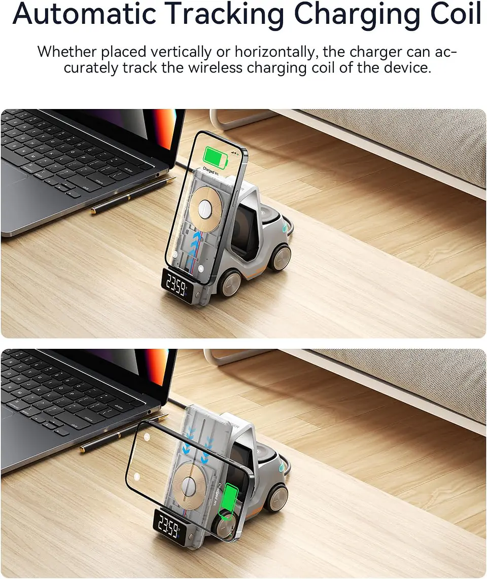 Estación De Carga Rapida Con Reloj Para iPhone 4