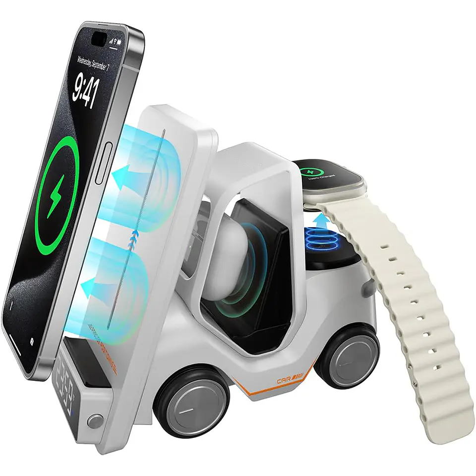 Estación De Carga Rapida Con Reloj Para iPhone 7