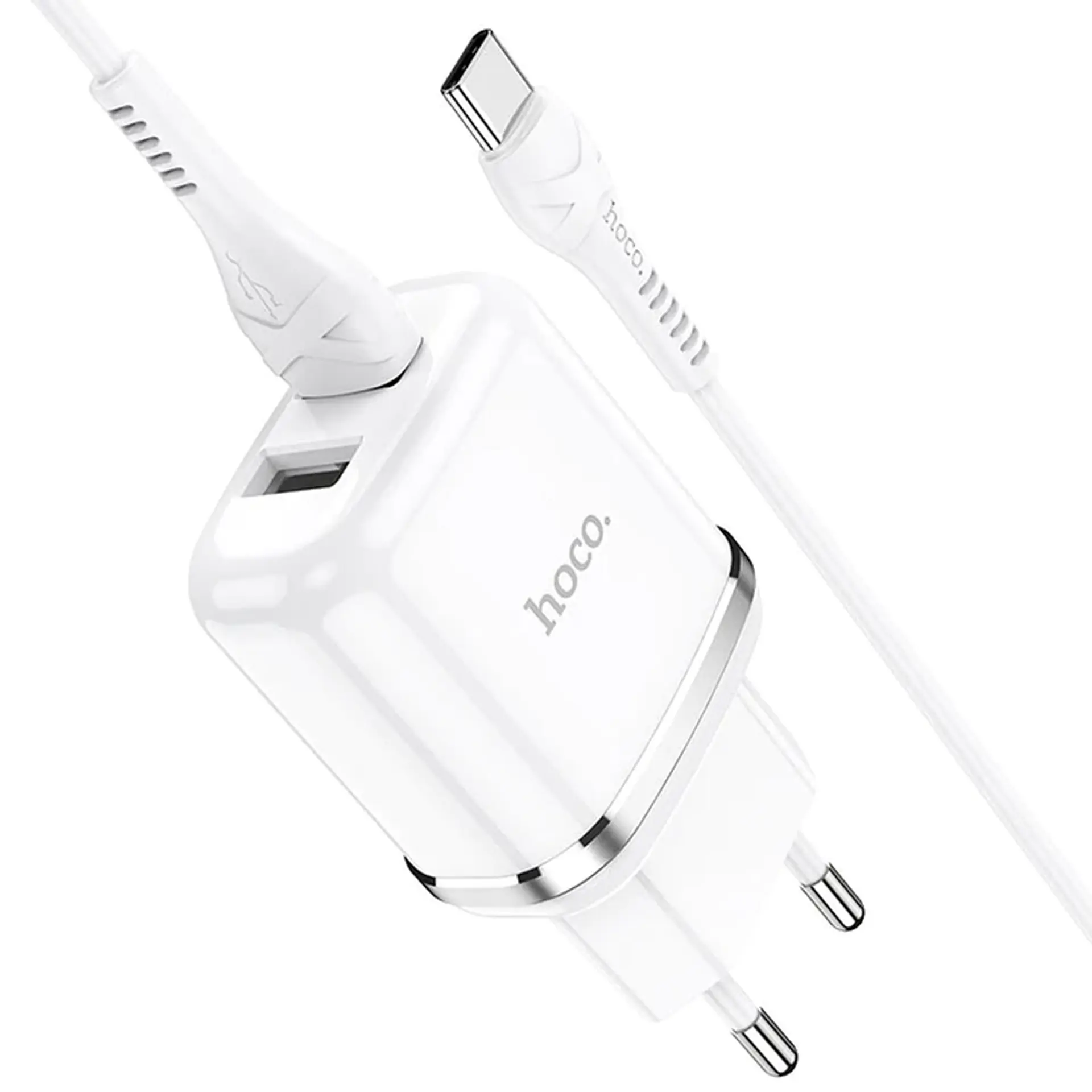 Cargador USB Doble + Cable Tipo C 1