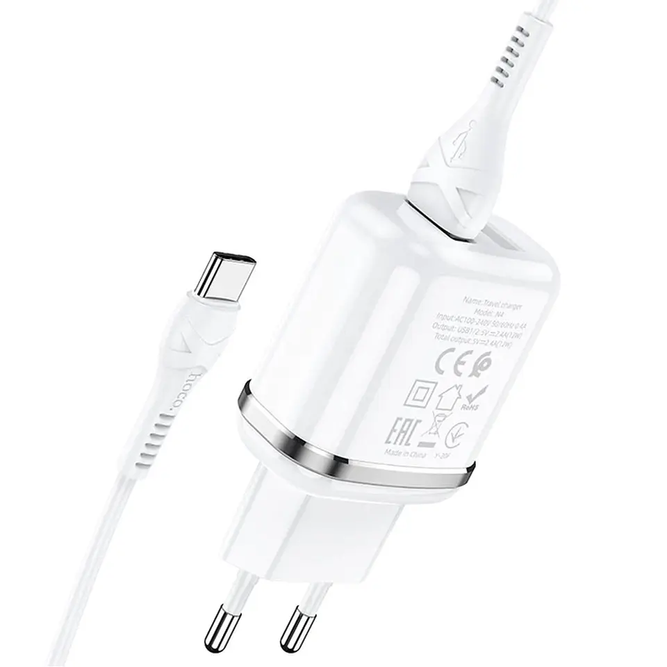 Cargador USB Doble + Cable Tipo C 3