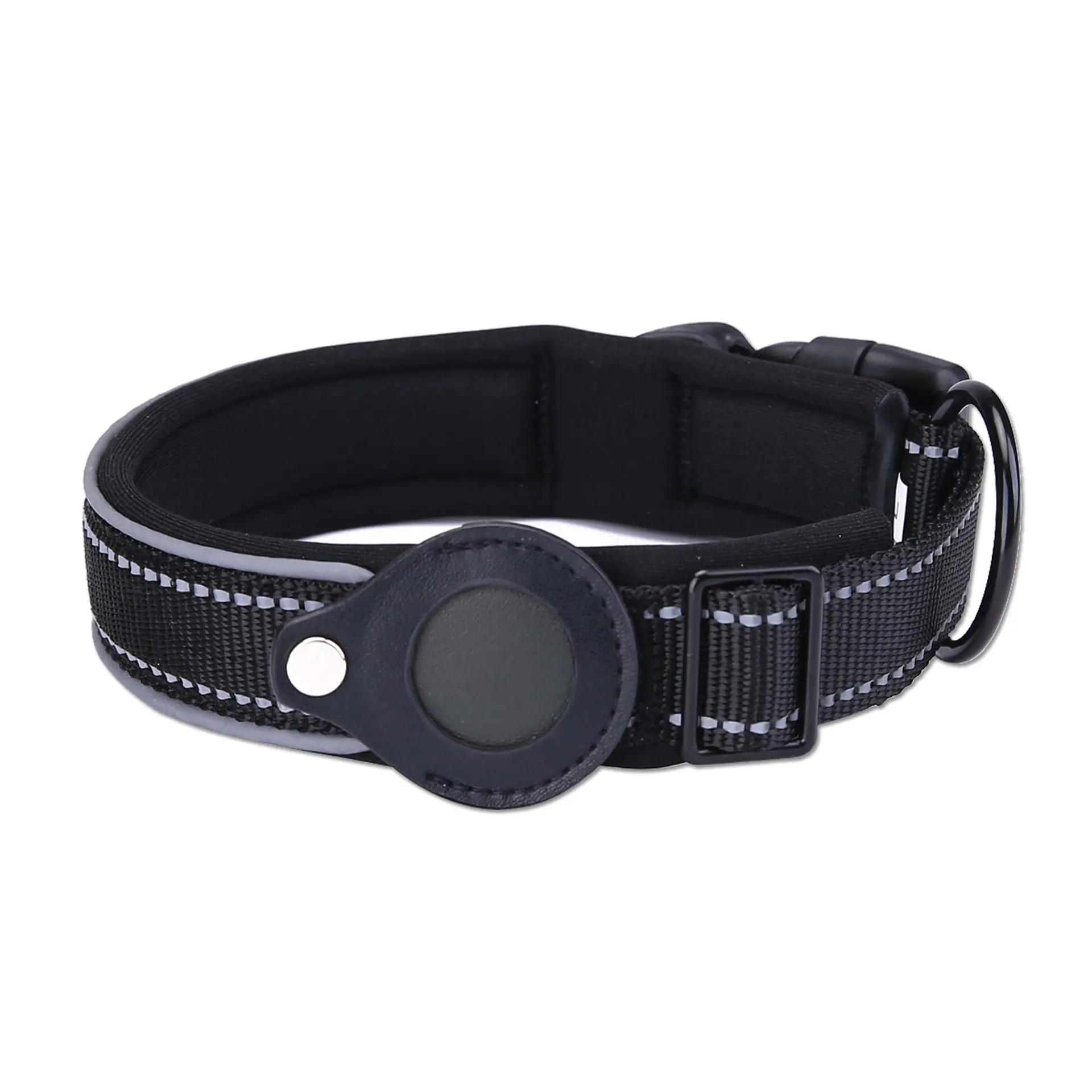 Collar Correa Perro Para Airtag Reforzada Reflectante 3