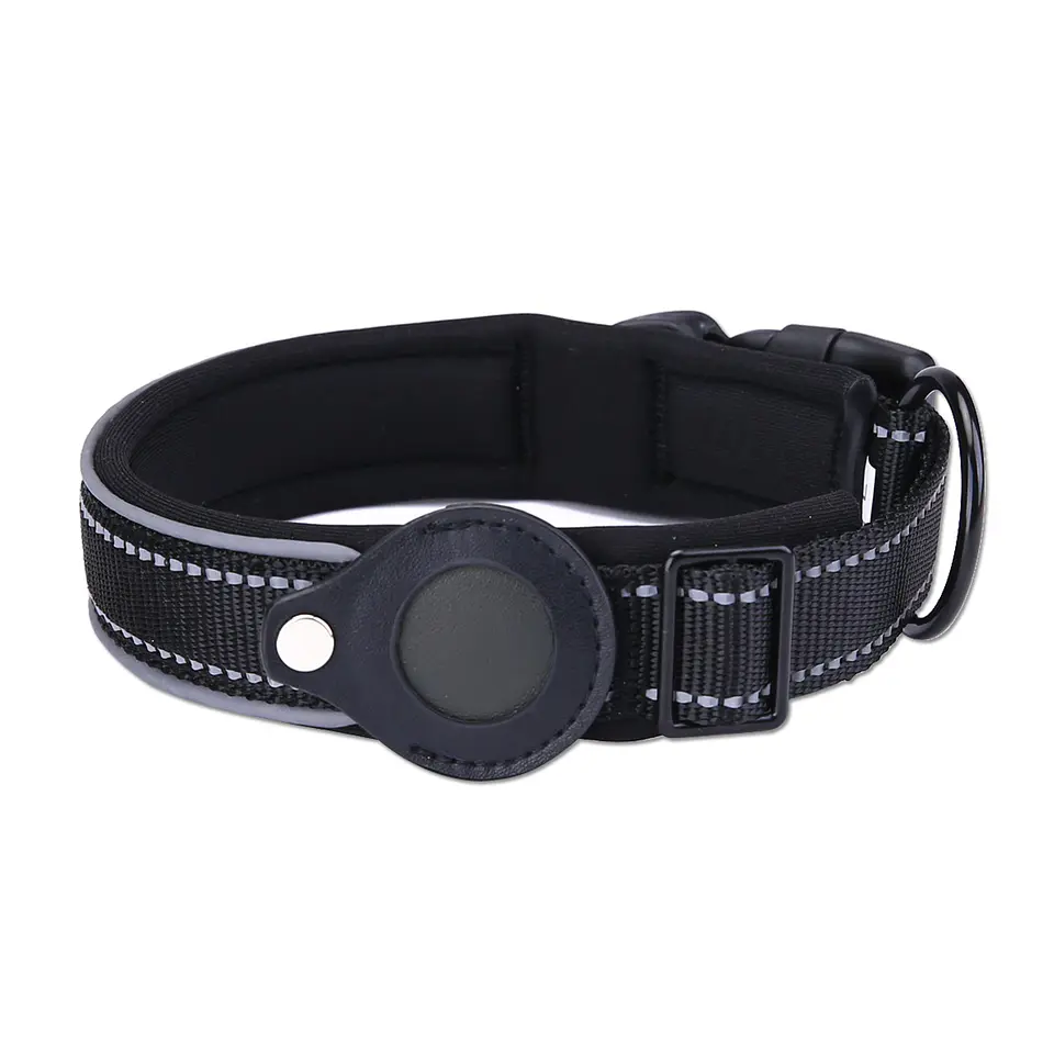 Collar Correa Perro Para Airtag Reforzada Reflectante 3