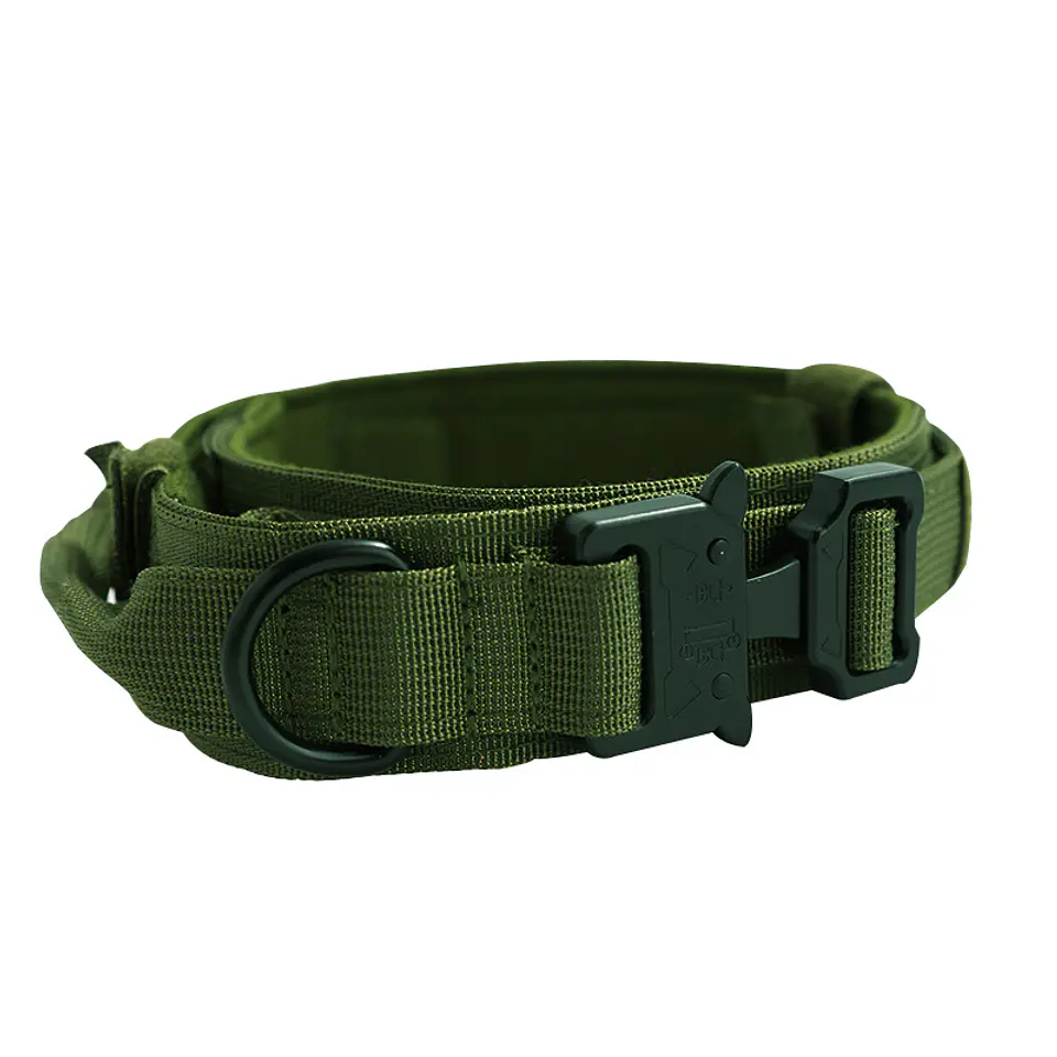 Collar Para Perro Reforzado Táctico Ajustable Resistente 2