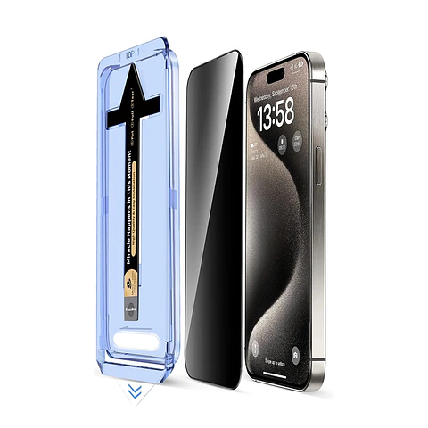 Lamina Anti Espia Para iPhone 11 / 12 / 13 / 14 / 15 / 16 Auto Instalable
